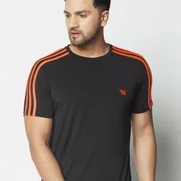 GLITO Striped Round Neck T-Shirt-image-16