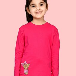 NUSYL Girls Teddy Bear Printed Long Sleeves T-Shirt-image-93