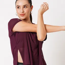 BODD ACTIVE Raglan Sleeves Semi Sheer Regular T-shirt-image-93