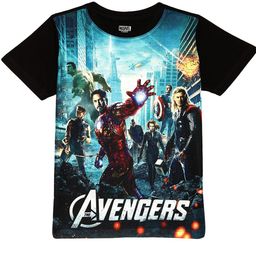 Wear Your Mind Boys Multicoloured Avengers Printed T-shirt-image-36