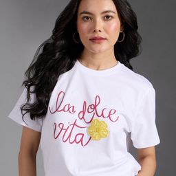 20Dresses Women Printed Extended Sleeves Raw Edge T-shirt-image-20