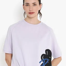 RAREISM Typography Printed Round Neck Raglan Sleeves Relaxed T-shirt-image-97