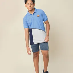 Technosport Boys Summer Vacation Polo Collar UPF50 Slim Fit T-shirt-image-86