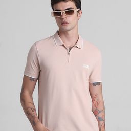 Jack & Jones Polo Collar Short Sleeves Cotton Slim Fit T-shirt-image-59