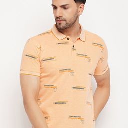 Duke Typography Printed Polo Collar Slim Fit T-shirt-image-77