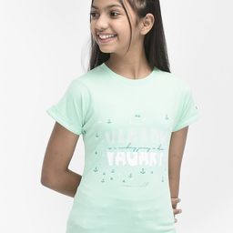 Crimsoune Club Girls Printed Cotton Slim Fit T-shirt-picture-32
