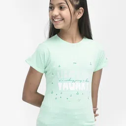 Crimsoune Club Girls Typography Printed Slim Fit T-shirt-picture-29