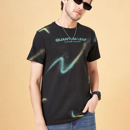 SF JEANS by Pantaloons Typography Printed Round Neck Short Sleeves Slim Fit T-shirt-image-85