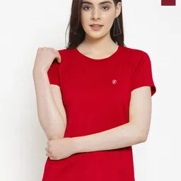 Friskers Pack Of 2 Round Neck Pure Cotton Slim Fit T-shirts-image-28