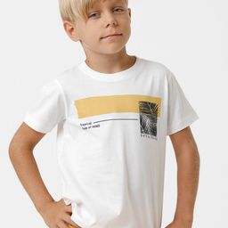 KATE & OSCAR Boys Tropical Printed Pure Cotton T-shirt-image-86