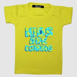 RISH Boys Yellow & Green Typography Printed T-shirt-7