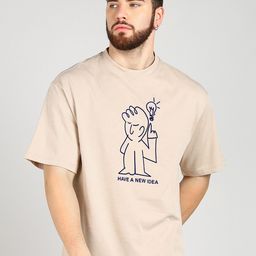 Alan Jones Graphic Printed Pure Cotton Oversized T-shirt-image-48