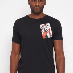 DC by Wear Your Mind Batman Graphic Printed Pure Cotton Loose T-shirt-image-43