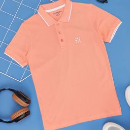 Pantaloons Junior Boys Polo Collar Applique Cotton T-shirt-47
