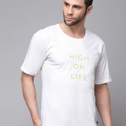 Rigo Typographic Printed Oversized Drop Shoulder Sleeves Pure Cotton Sports T-shirt-image-40