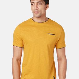 People Men Cotton Slim Fit T-shirt-image-74