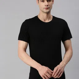 ONN Premium Combed Cotton Knitted Regular-Fit Casual T-shirt-image-16