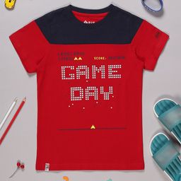 3PIN Boys Typography Printed Round Neck Cotton T-shirt-image-35