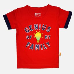 Bodycare Boys Typography Printed Cotton Round Neck Short Sleeves Casual T-shirt-picture-23