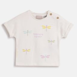 Chicco Girls Graphic Printed Round Neck Cotton T-shirt-image-78