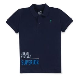 Palm Tree Boys Typography Printed Cotton Polo Collar T-shirt-image-18