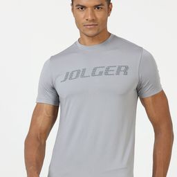 JOLGER Typography Printed Rapid Dry Slim Fit Sports T-shirt-image-23