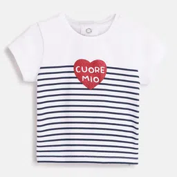 Chicco Girls Typography Striped T-shirt-image-9
