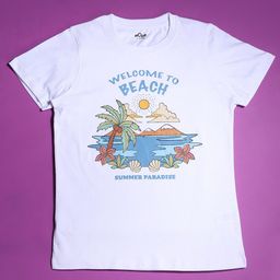 Hoop Girls Graphic Printed Cotton T-shirt-image-7