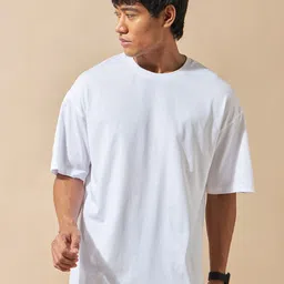 Cultsport Men Printed Pure Cotton Oversized-Fit T-shirt-image-65