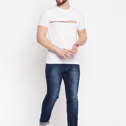 Mast & Harbour White Typography Printed Pure Cotton T-shirt-picture-33
