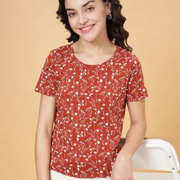 Honey by Pantaloons Floral Printed Cotton T-shirt-image-63