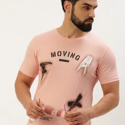 SHOWOFF Typography Printed Slim Fit T-shirt-image-95