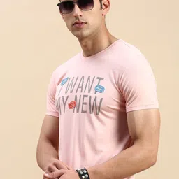 SHOWOFF Typography Printed Slim Fit T-shirt-image-93