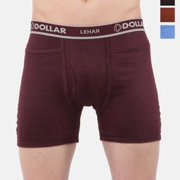 Dollar Lehar Men Assorted Pack Of 4 Combed Cotton Trunks MLHTR-04-PO4-4