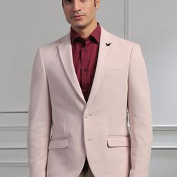 Blackberrys Self-Design Slim-Fit Single-Breasted Blazers-picture-39