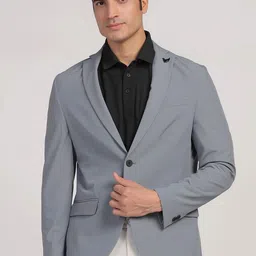Blackberrys Men Slim-Fit Single-Breasted Formal Blazers-picture-53