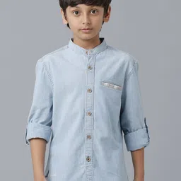 UNDER FOURTEEN ONLY Boys Cotton Casual Shirt-image-53