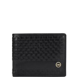 Da Milano Men Geometric Textured Leather Two Fold Wallet-41