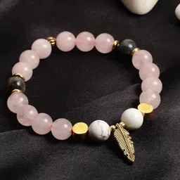 TAG 7 Women Rose Charm Semi Precious Stone Bracelet-image-15