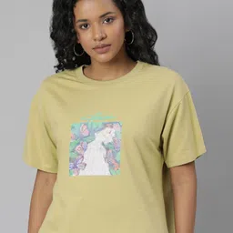 SHOWOFF Graphic Printed Drop-Shoulder Sleeves Boxy T-shirt-image-26