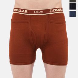 Dollar Lehar Men Assorted Pack Of 4 Combed Cotton Trunks MLHTR-03-PO4-3