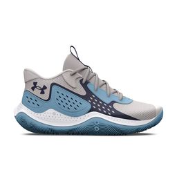 UNDER ARMOUR Unisex Grey Leather Basketball Non-Marking Shoes-picture-34