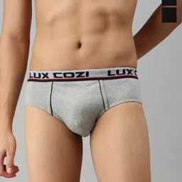 Lux Cozi Pack Of 3 Pure Cotton Basic Briefs COZI_BIGSHOT_BRF_AST3_3PC-image-80
