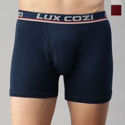 Lux Cozi Men Pack Of 3 Assorted Cotton Trunks COZI_LONGS_ICDF_AST3_3PC-picture-24