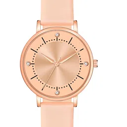 Shocknshop Women Pink Dial & Pink Leather Straps Analogue Watch-image-45