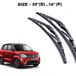 PWX Front Windshield Wiper Metal Type Windshield Wiper Blades/Perfect Fitting Suitable for Wagon R(2011-2024), Size - 20"+16" image 2
