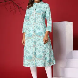 ARAVALII Women Floral Printed A-Line Kurta-picture-40