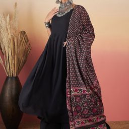 InWeave Regular Kurta with Palazzos & Dupatta-image-19