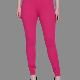 SPIFFY Women Magenta Solid Churidar-image-38