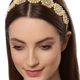 KARATCART Women Gold-Toned Embellished Hairband-14